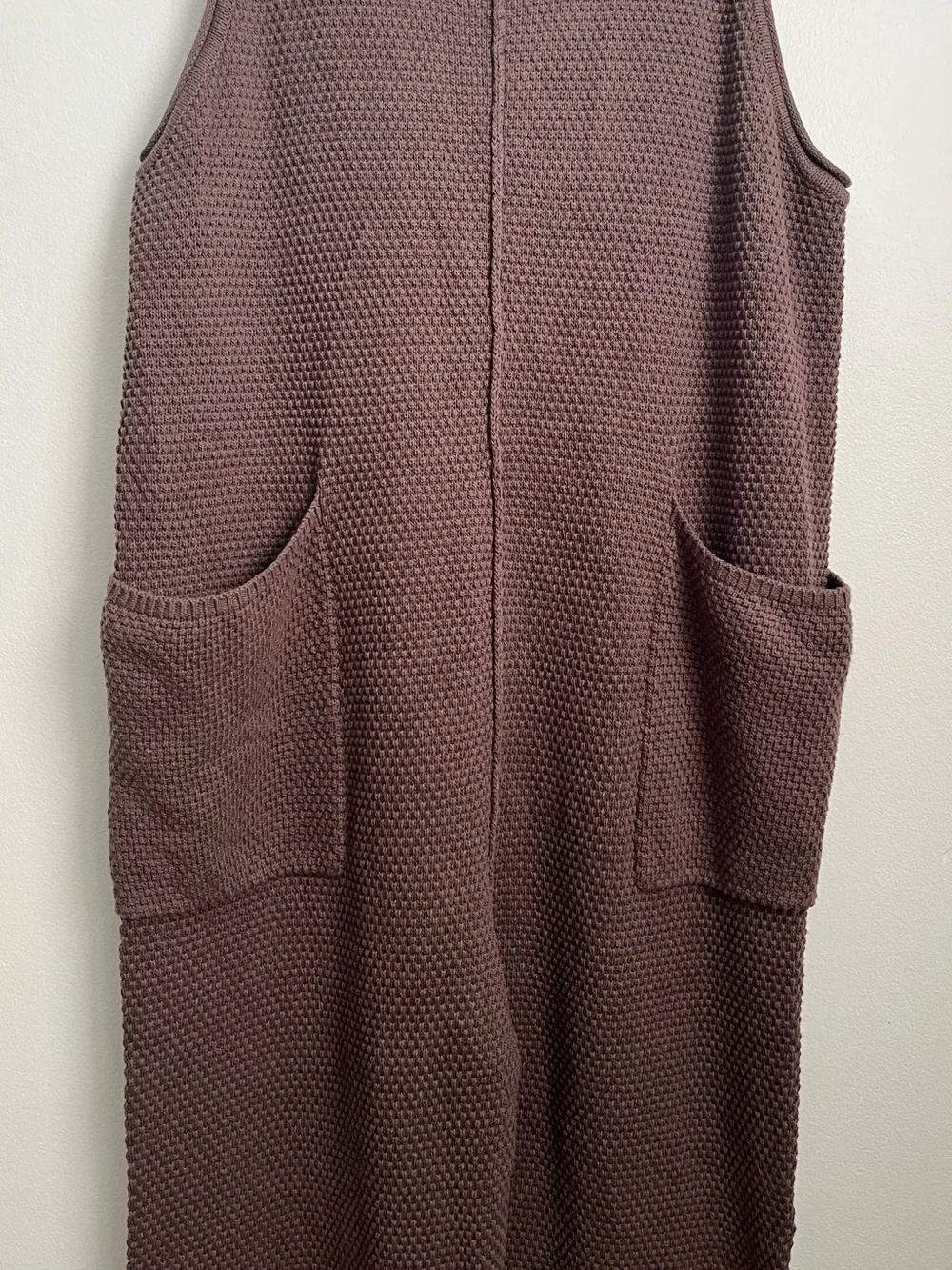 Free People Beach Hailee Sweater Jumpsuit Brown Overalls Slouchy - Picture 7 of 12